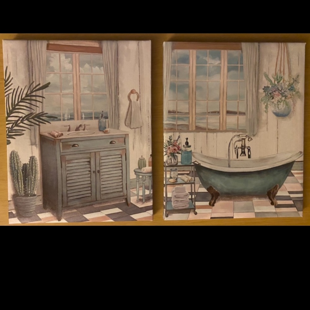 Special Moments, Memories Collection, Canvas Bathroom Wall Art.